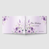 D'or Livre d'hôtes Aquarelle violet (Complet)