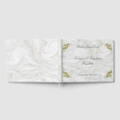 D'or Livre d'hôtes de luxe Marbled and Gold Mariage (Complet)