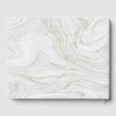 D'or Livre d'hôtes de luxe Marbled and Gold Mariage (Verso)