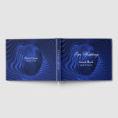 D'or Livre d'hôtes décoratif Blue Navy (Complet)