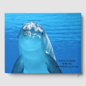 D'or Livre d'hôtes Dolphin Blue Sea (Verso)