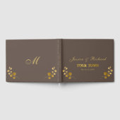 D'or Livre d'hôtes Gold Eucalyptus Mariage (Complet)