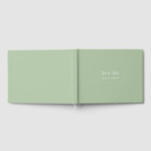 D'or Livre d'hôtes Green Modern Mariage (Complet)