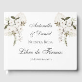 D'or Livre d'hôtes Mariage Boho espagnol (Recto)