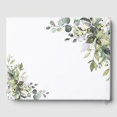 D'or Livre d'hôtes Mariage de verdure (Verso)