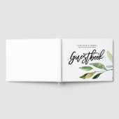 D'or Livre d'hôtes Mariage Feuille de Bohême (Complet)