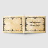 D'or Livre d'hôtes mariage Halloween style gothique (Complet)