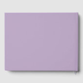 D'or Livre d'hôtes mariage Monogram Crest Lilac (Verso)