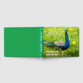 D'or Livre d'hôtes Mariage Peacock (Complet)