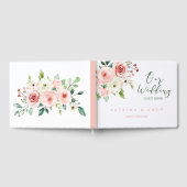 D'or Livre d'hôtes Mariage Rose (Complet)