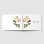 D'or Livre d'hôtes Mariage Rose vintage (Complet)
