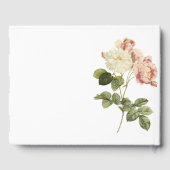 D'or Livre d'hôtes Mariage Rose vintage (Verso)