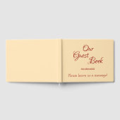 D'or Livre d'hôtes minimal Beige, Rouge foncé Générique (Complet)