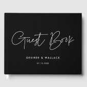 D'or Livre d'hôtes minimaliste moderne (Recto)