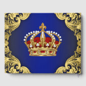 D'or Livre d'hôtes Prince King Crown (Verso)