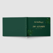 D'or Livre d'hôtes Rich Green Golden Theme (Complet)
