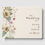 D'or Livre d'hôtes Rustic Sunflower Beige Mariage<br><div class="desc">Cet hôtel au design mariage beige tournesol rustique présente des tournesols, des fleurs sauvages et des éléments floraux d'inspiration vintage sur un arrière - plan beige neutre. Ce design offre une esthétique simple mais captivante, parfaite pour vos fêtes d'automne ou d'été. Explorez notre collection aujourd'hui et imprégnez votre mariage de...</div>