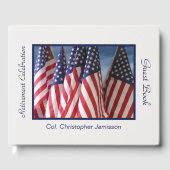 D'or Livre d'inscription de la retraite, drapeaux améri (Recto)