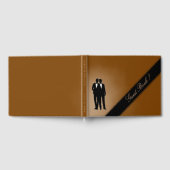 D'or Livre d'invité Brown Gay Mariage Chocolate (Complet)