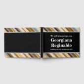 D'or Livre d'invité commémoratif en deuil et élégant (Complet)