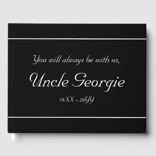 D'or Livre d'invité commémoratif minimal et conservateu (Recto)