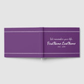 D'or Livre d'invité commémoratif minimal et élégant (Complet)