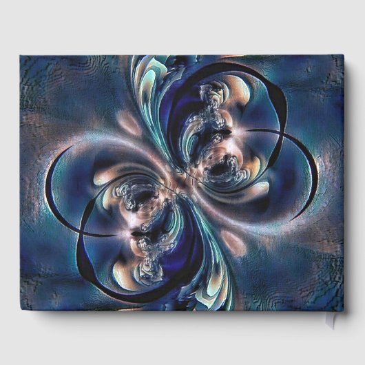 D'or Livre d'invité Conception (Verso)