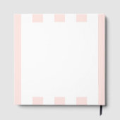 D'or Livre d'invité de Baby shower Peach Sweet Rose (Verso)