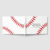 D'or Livre d'invité de Baseball Softball Design (Complet)
