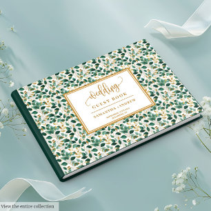 D'or Livre D'Invité De Chasseur Delicy Green Et Gold Ma