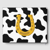 D'or Livre d'invité de la fête de Cowboy (Verso)