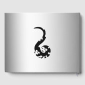 D'or Livre d'invité de la Quinceañera Black Silver Danc (Verso)