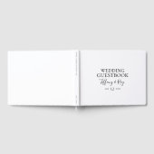 D'or Livre d'invité de mariage simple et élégant (Complet)