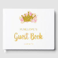 Livre d'invité du Baby shower Princess, Fairytale