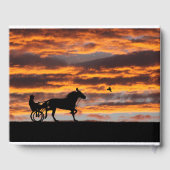 D'or Livre d'invité du cheval de Trot standard (Verso)