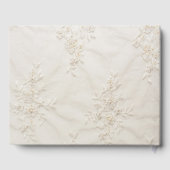 D'or Livre d'invité du Mariage de dentelle brodé (Verso)