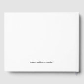 D'or Livre d'invité du Mariage Gator (Verso)