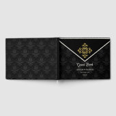 D'or Livre d'invité du Mariage Glam du soir (Complet)