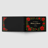 D'or Livre d'invité du Mariage gothique rose (Complet)