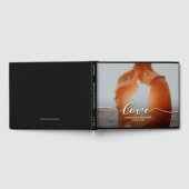 D'or Livre d'invité du Mariage photo moderne (Complet)