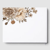 D'or Livre d'invité du mariage Woodland, Boho Rustic (Verso)