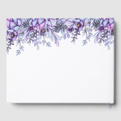 D'or Livre d'Invité Floral Violet (Verso)