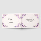 D'or Livre d'invité Lavender et Blush Mariage (Complet)