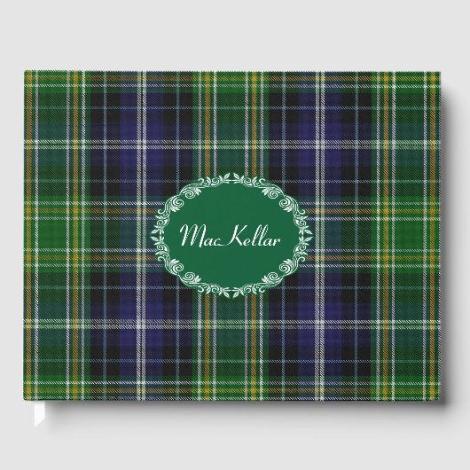 D'or Livre d'invité MacKellar Clan Plaid (Recto)