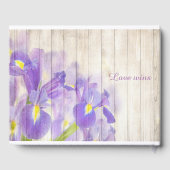 D'or Livre d'invité mariage (Verso)