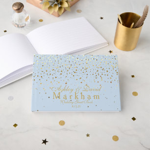 D'or Livre d'invité mariage