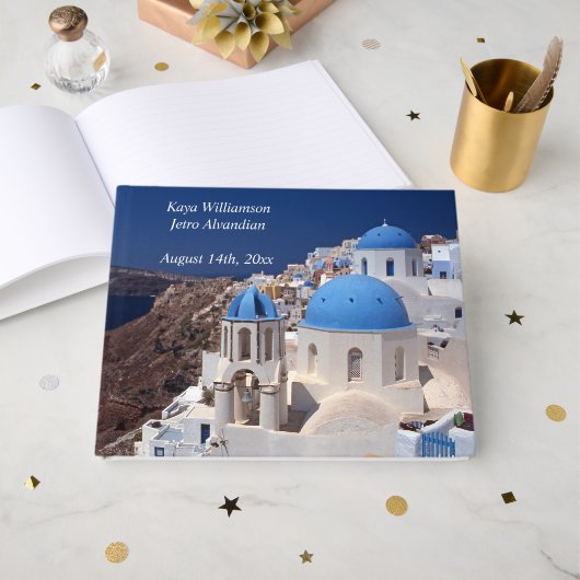 D'or Livre d'invité mariage (Recto ouvert)
