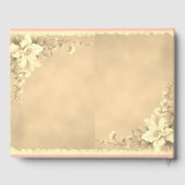 D'or Livre d'invité mariage (Verso)