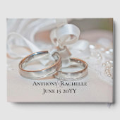 D'or Livre d'invité mariage (Verso)