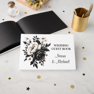 D'or Livre d'invité mariage